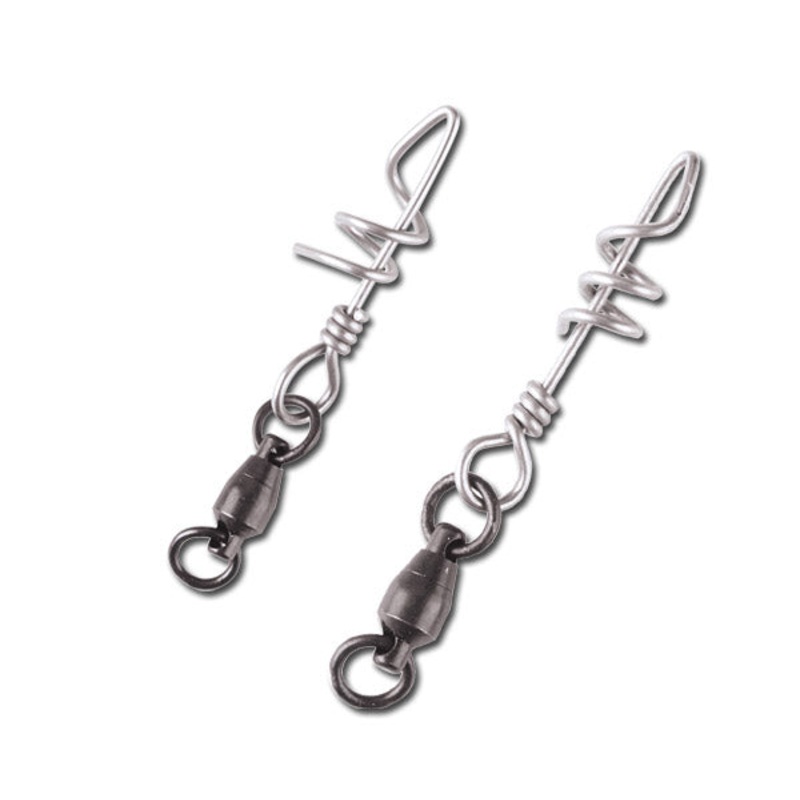 Double Ring Corkscrew Snap 2pk