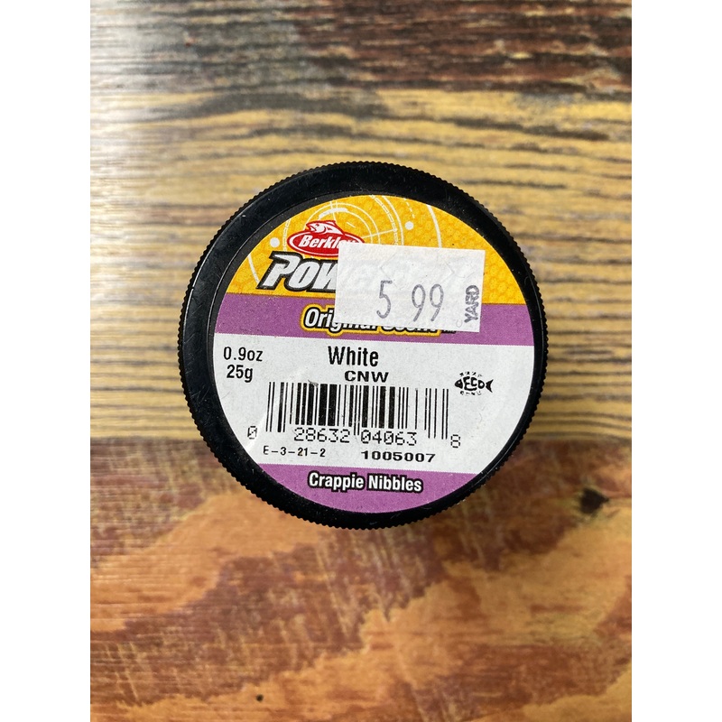 Berkley Crappie Nibbles .9 oz White