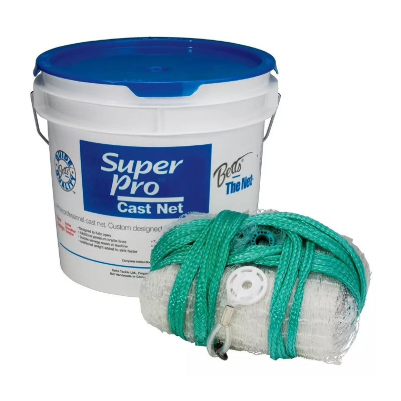 Betts Super Pro Deep Hole Cast Nets 5/8" - 10FT