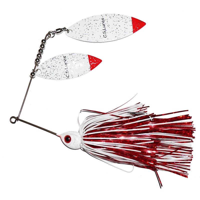 C.S. Lures 3/8oz Double Willow Spinnerbait