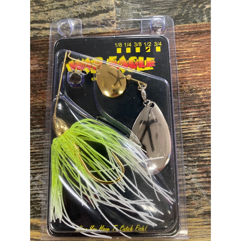 War Eagle Spinner Bait 1/2 oz White Chart