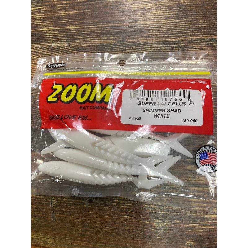 Zoom Shimmer Shad - White
