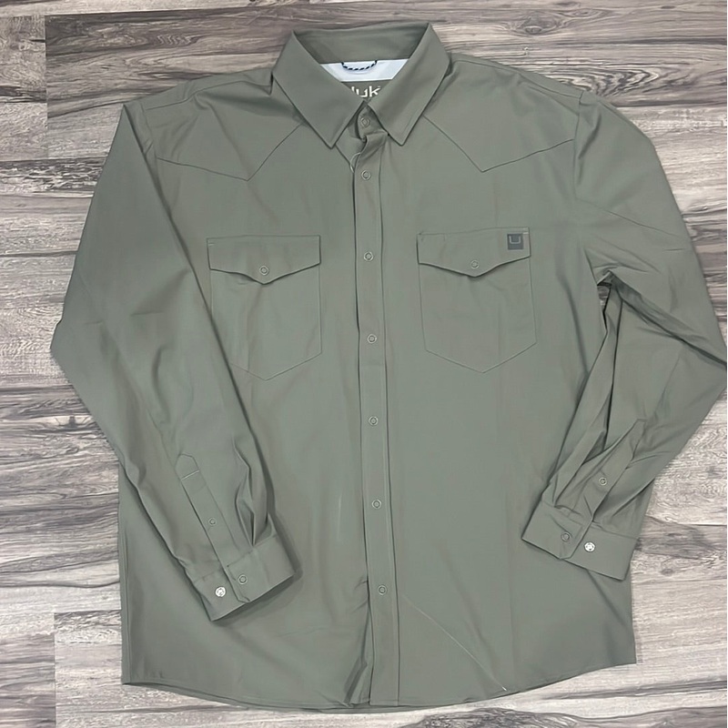 HUK Diamond Back LS Shirt