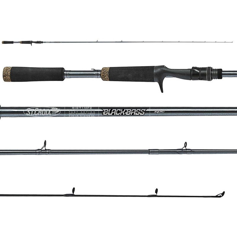St. Croix 7'5" Black Bass Casting Rod RIC75MHF