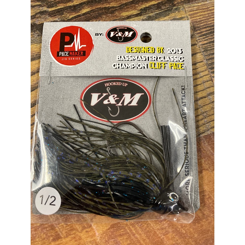 V&M Pulse Swim Jigs 1/2 oz. Blue Shadow