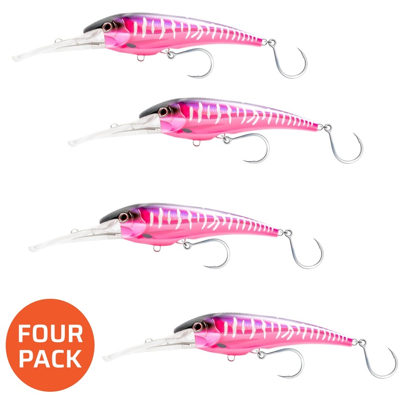 4 Packs of 9" Nomad Design DTX Minnows