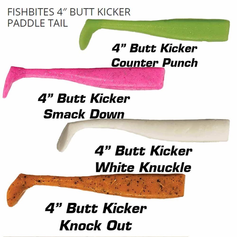 Fishbites Fight Club 4 Butt Kicker Paddle Tail Swimbait Lure