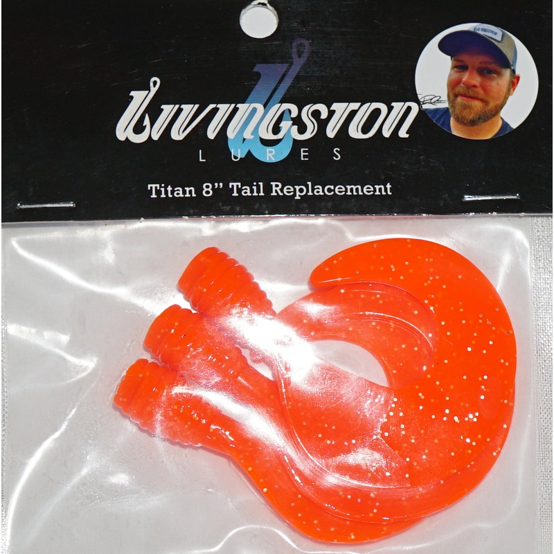 Livingston Lures Titan Replacement Tails 8''