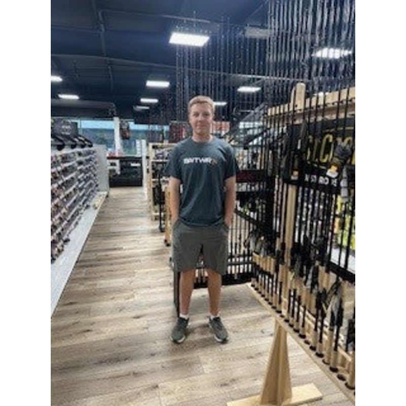 Bait-Wrx Short Sleeve Cotton Tee, Dark Grey - NEW Logo!