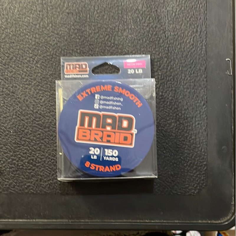 Mad Braid Neon Pink 20lb 150 Yards