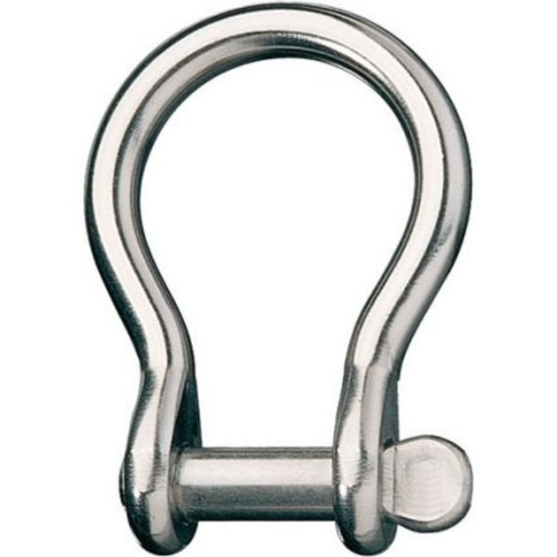 Ronstan Stainless Steel Bow Shackle, 1/4" Pin, Coined Head