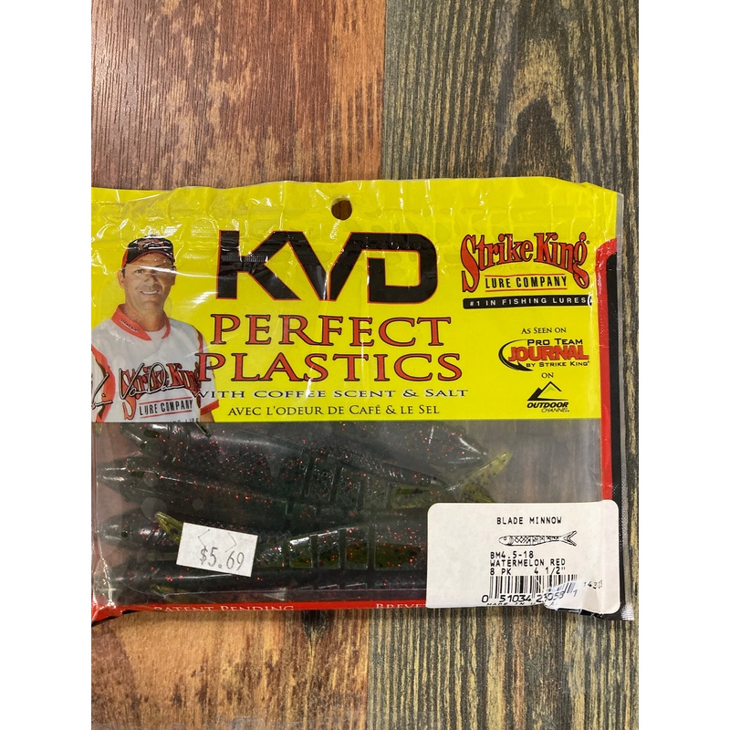 Strike King KVD Blade Minnow 4.5" Watermelon Red