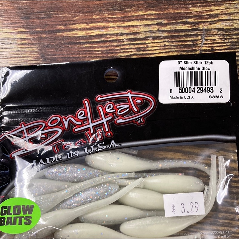Bone Head Glow Slim Stick 3" Moonshine Glow