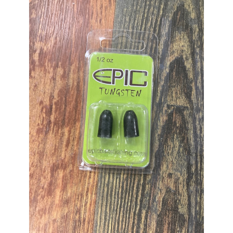 Epic Tungsten Bullet Weight 1/2 oz. Black