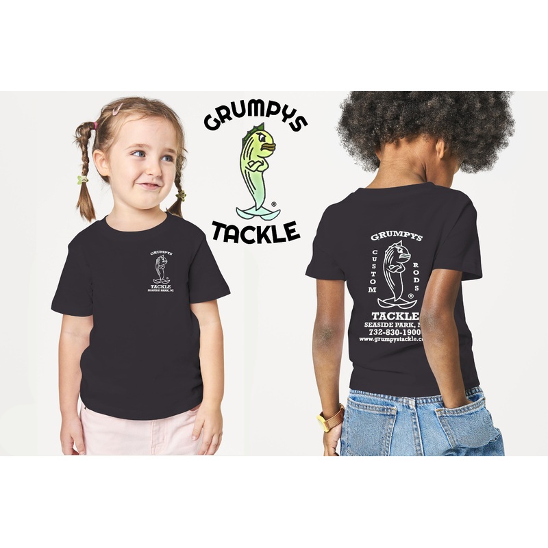 Grumpys Tackle Youth Printed Logo Short Sleeve T-Shirt