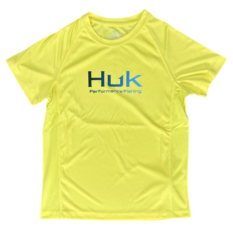 HUK Pursuit SS Crew Solid Yellow YL