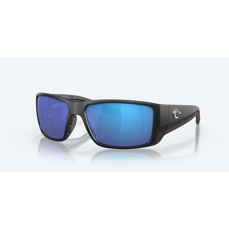 Costa Blackfin Pro Matte Black Frame with Blue Mirror Lens 580G Polarized Sunglasses