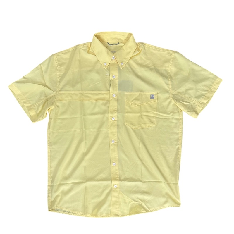 HUK Tidepoint SS Shirt Yellow Medium