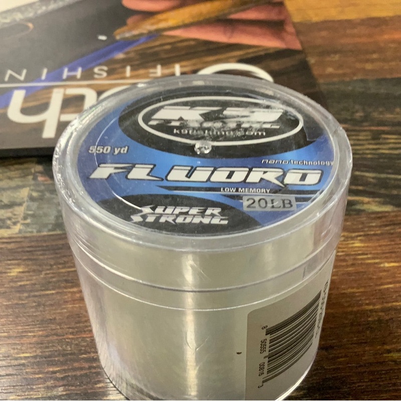 K-9 Fishing Line Flouro - 20 lbs. 550 yds Clear