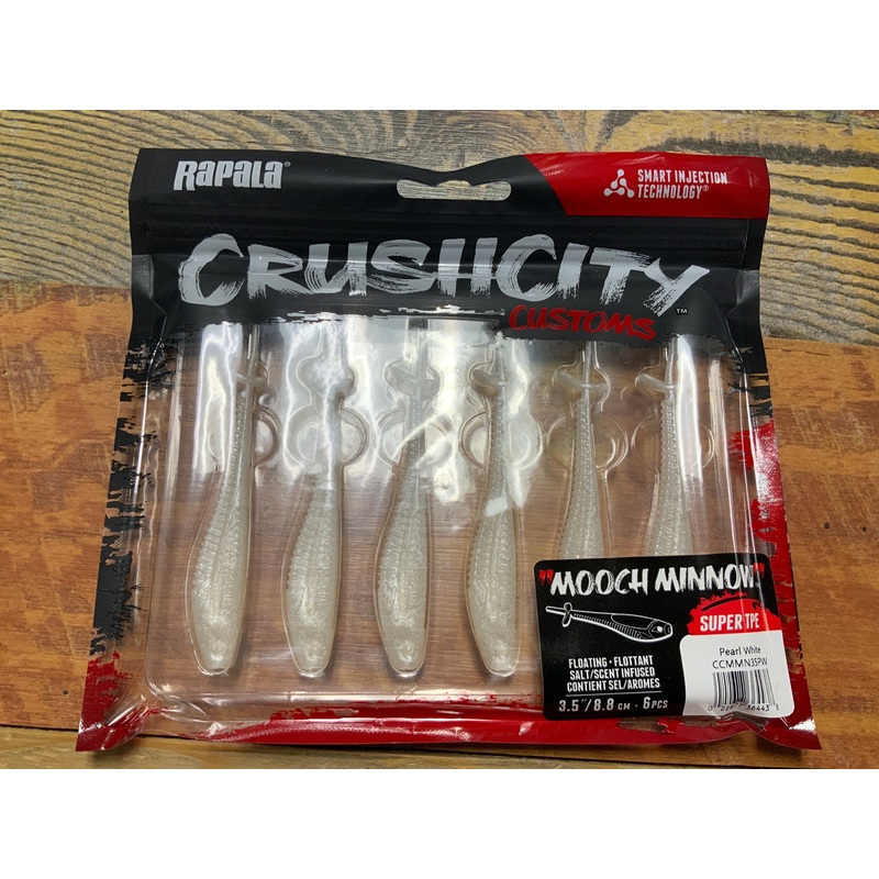 Rapala Crush City Mooch Minnow 3-1/2" Pearl White