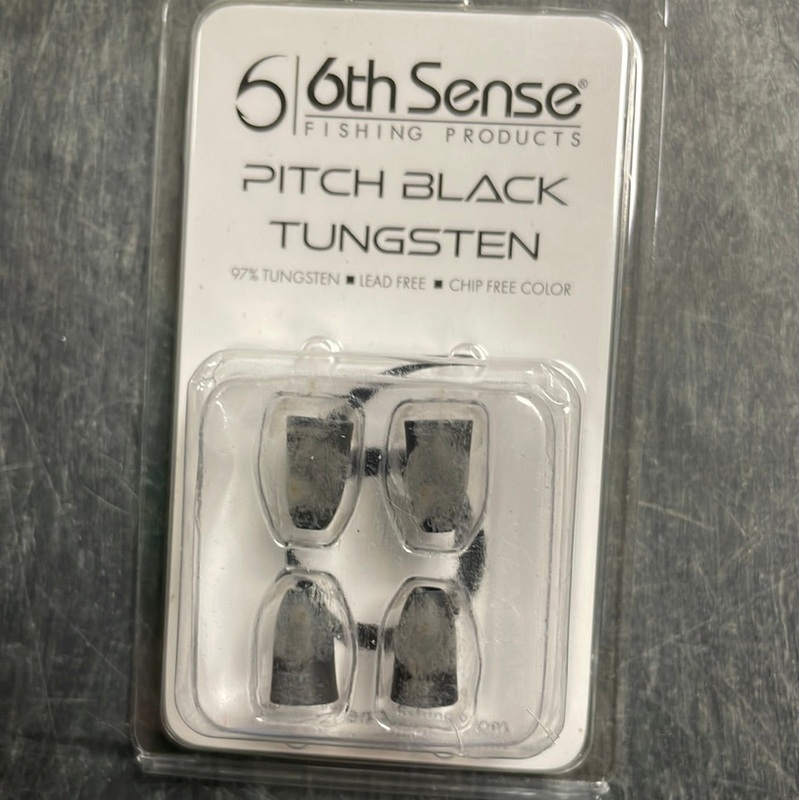 6th Sense Pitch Black Tungsten weight 1/8 oz