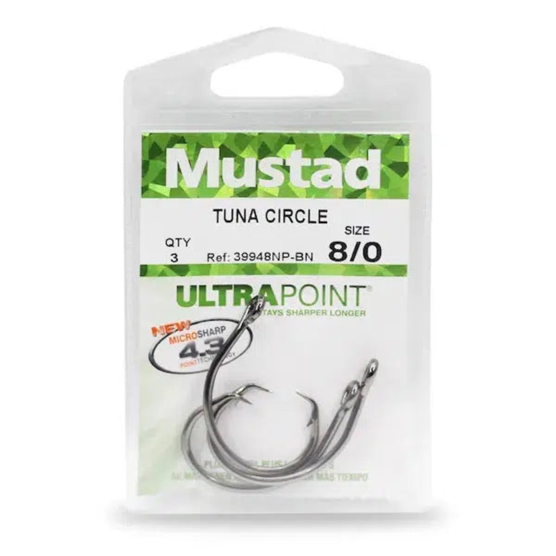 Mustad Demon Wide Gap Perfect Circle 39948NP-BN Hook  - 25PK