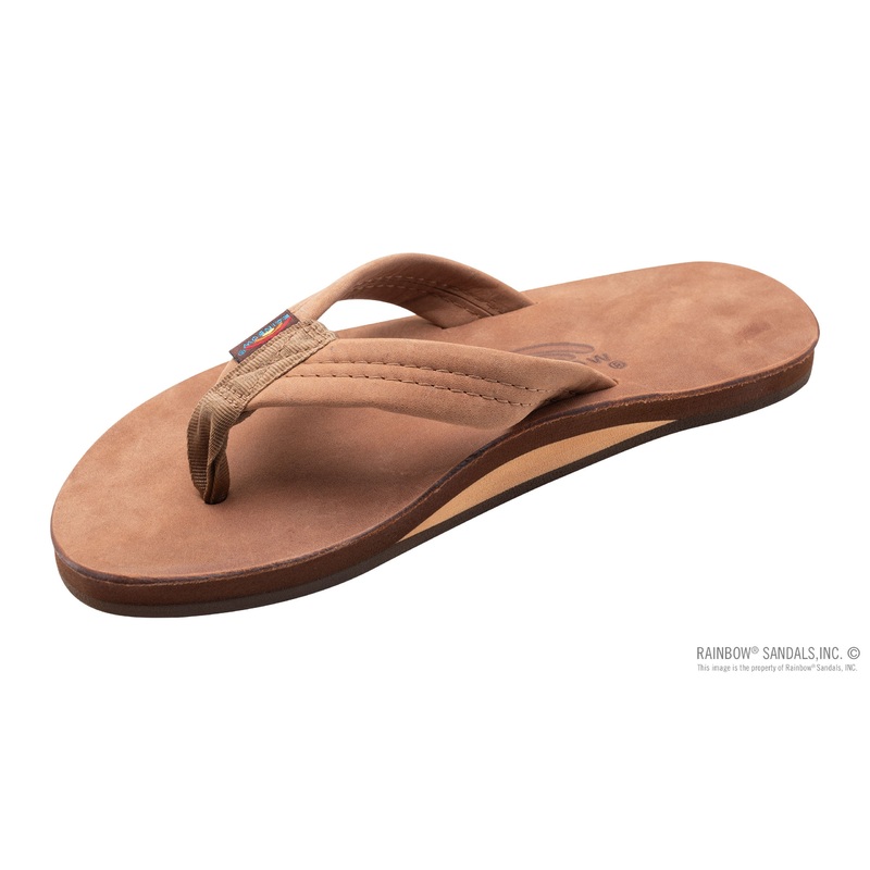 Rainbow Sandals Luxury Leather - Single Layer Arch  Support