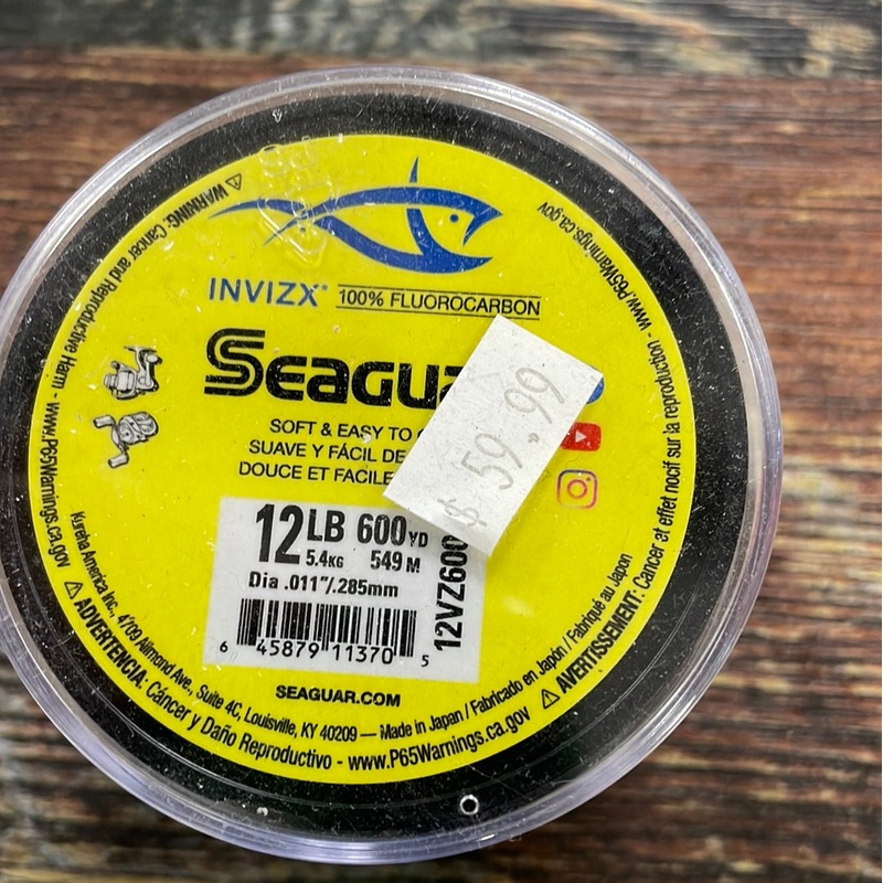 Seaguar Invizx Fluoro 12lb. 600 yds