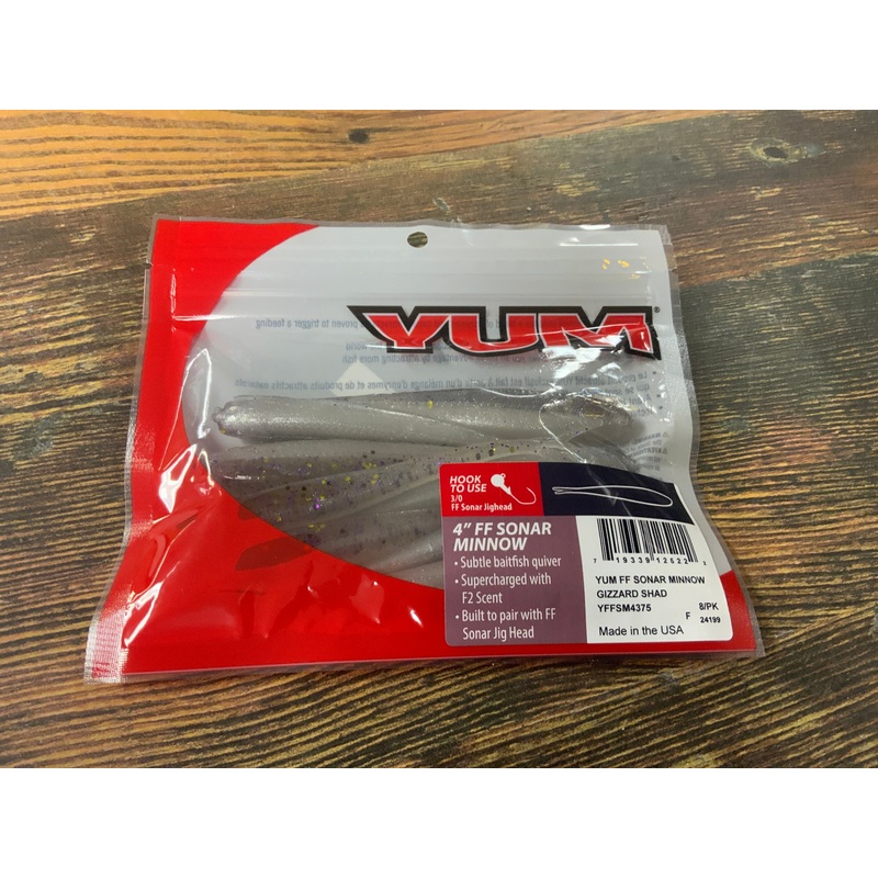 Yum Sonar Minnow 4" Gizzard Shad
