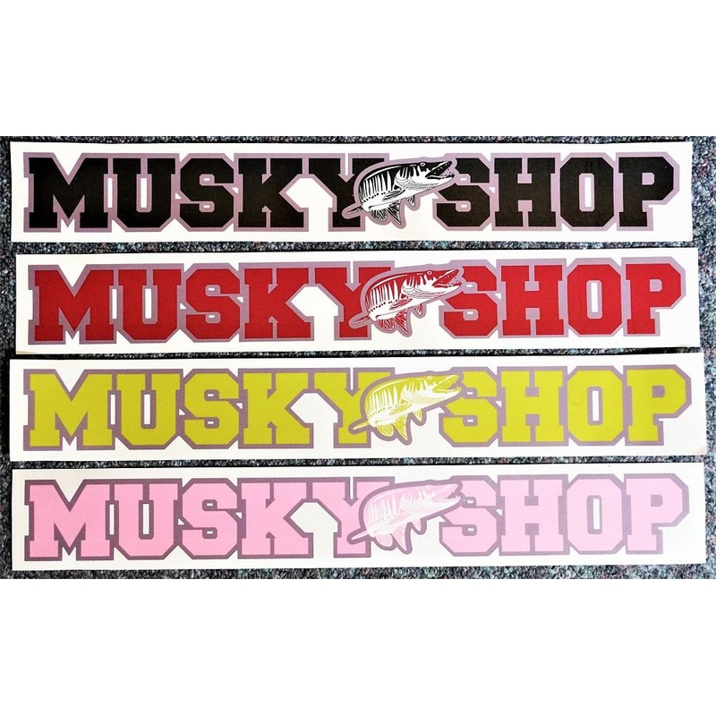 Musky Shop Window/Boat Decals