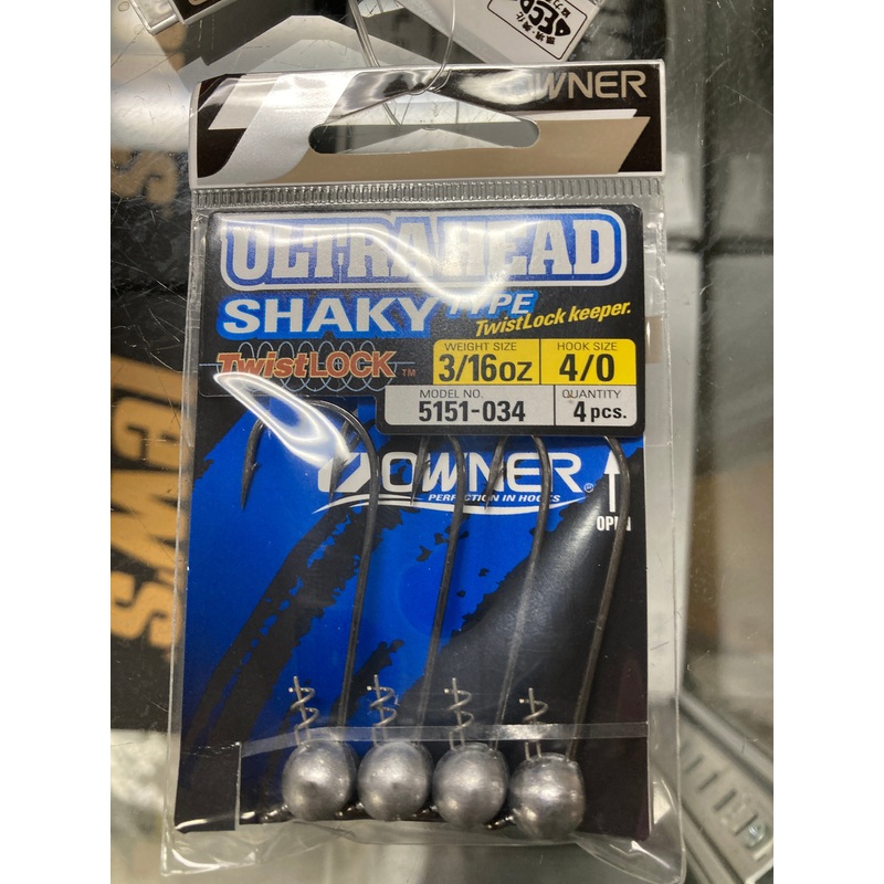 Owner Shaky Head 3/16 oz. 4/0 Raw