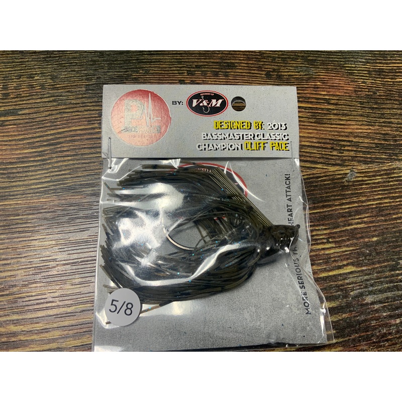 V&M Flipping Jig 5/8oz. Green Pumpkin Blue