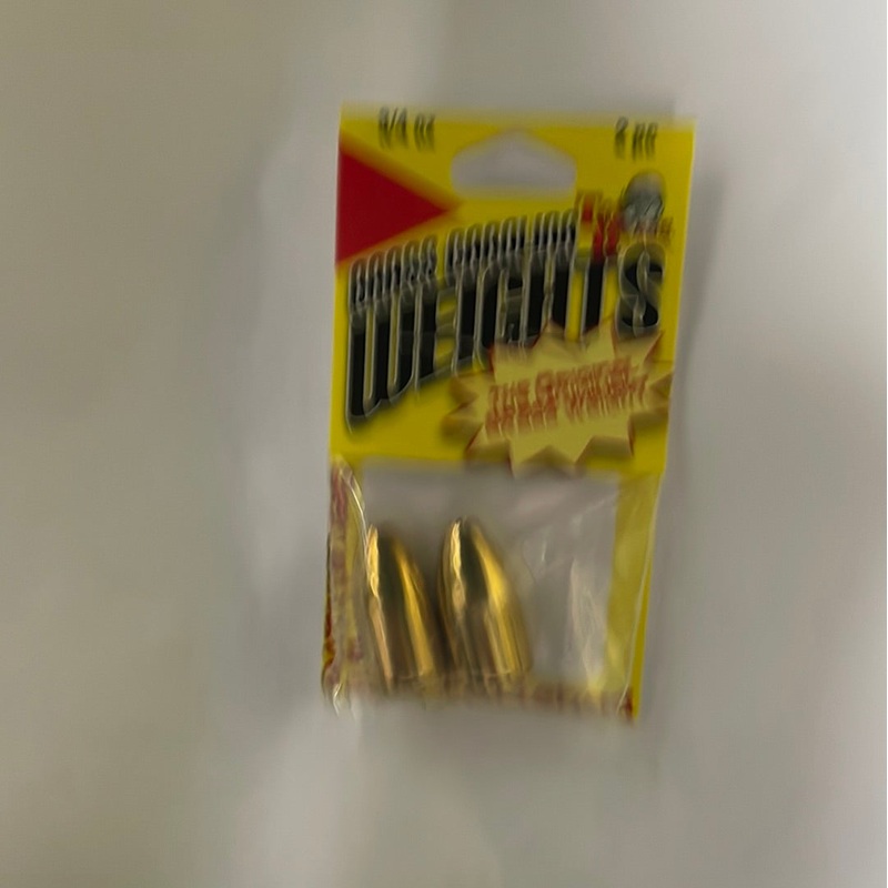 Brass Carolina Weights 3/4 oz. Brass