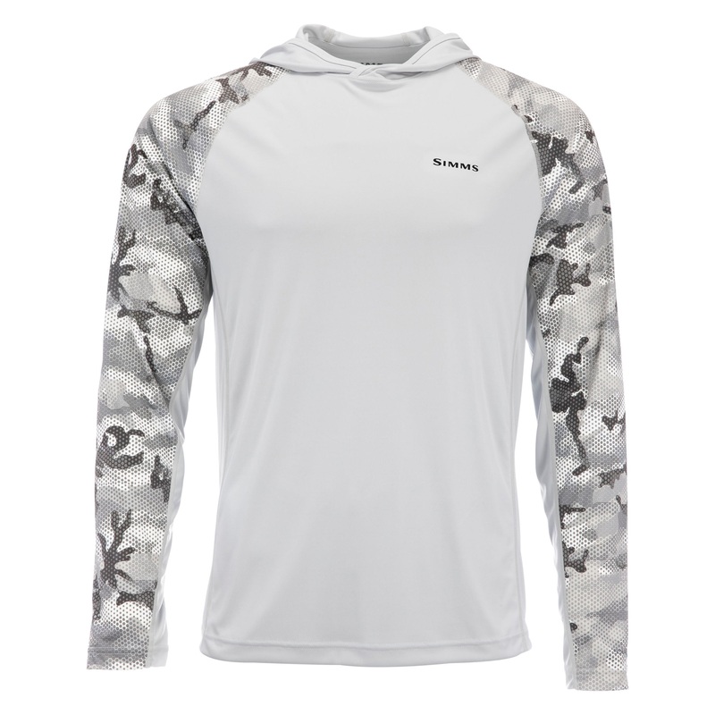 Simms Ms Solarflex Hoody-Hex Flo Camo Steel