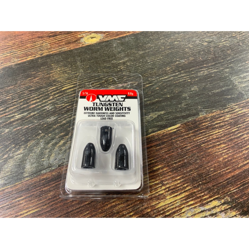 VMC Tungsten Worm Weight 5/16 oz. Black