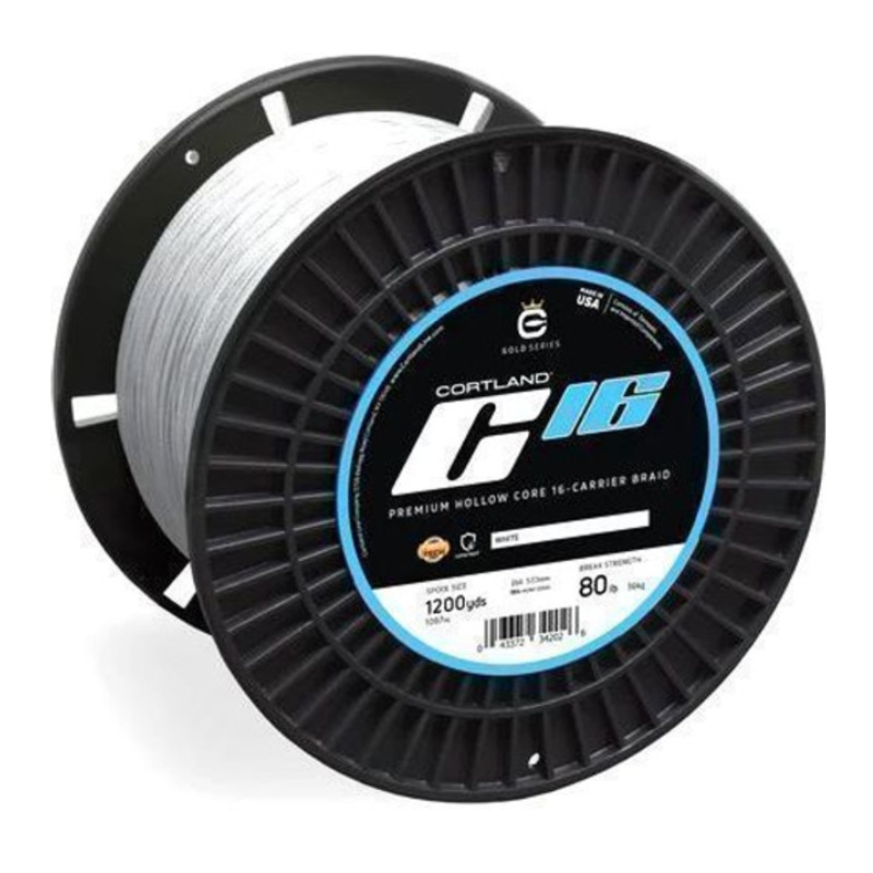Cortland 162655 C-16 Super Braid 60 LB White 3500 YDS