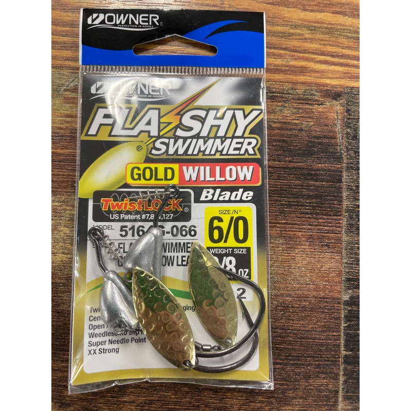Owner Flashy Swimmer 3/8 oz. 6/0 Gold Willow