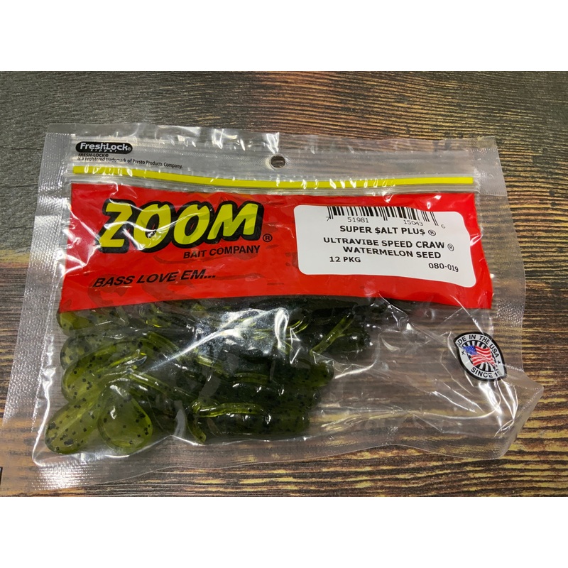 Zoom UV Speed Craw 3.5" Watermelon Seed