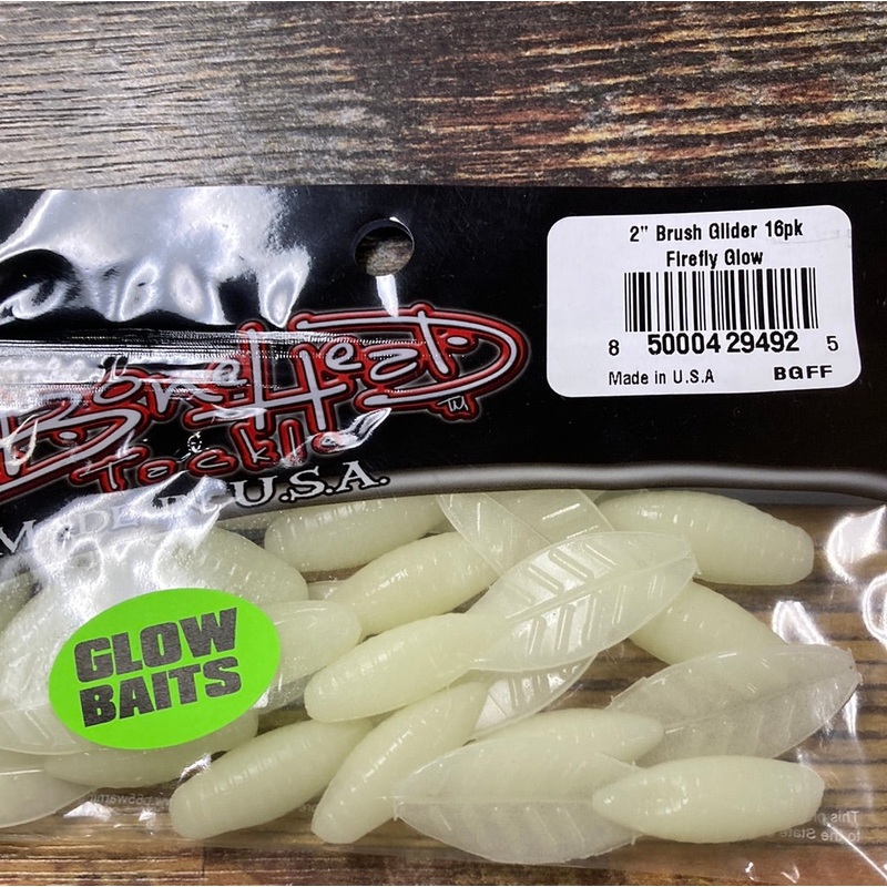 Bone Head Glow Brush Glider 2" Firefly Glow