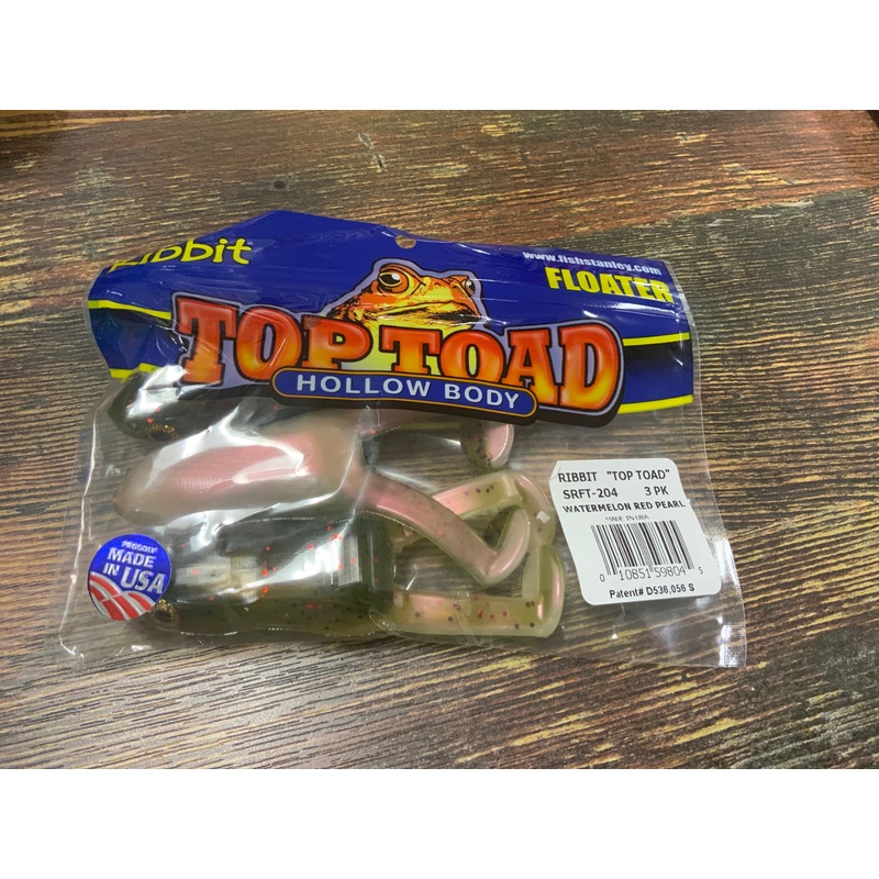 Ribbit Top Toad Floater - Watermelon Red Pearl