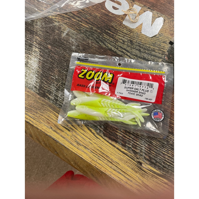 Zoom Shimmer Shad - Toxic Shad