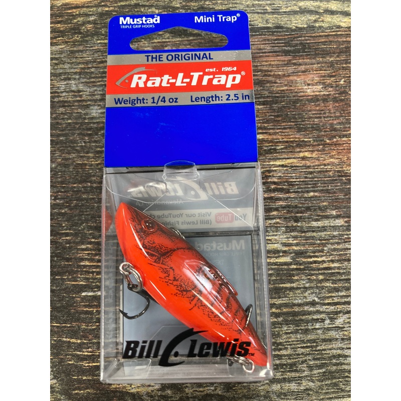 Bill Lewis Rat L Trap Mini 1/4 oz. Red Craw