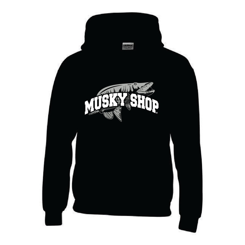Musky Shop Youth Hoodie Black Gildan