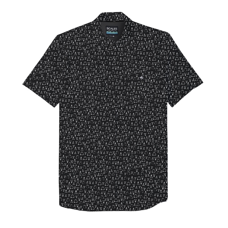 SCALES Jaws Button Down Short Sleeve Shirt