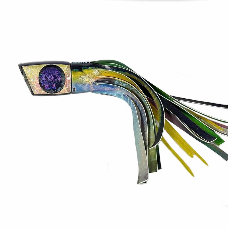 Purple Eyes Yellowfin Skirt X Large Bacchanal "A La Vive" Lures