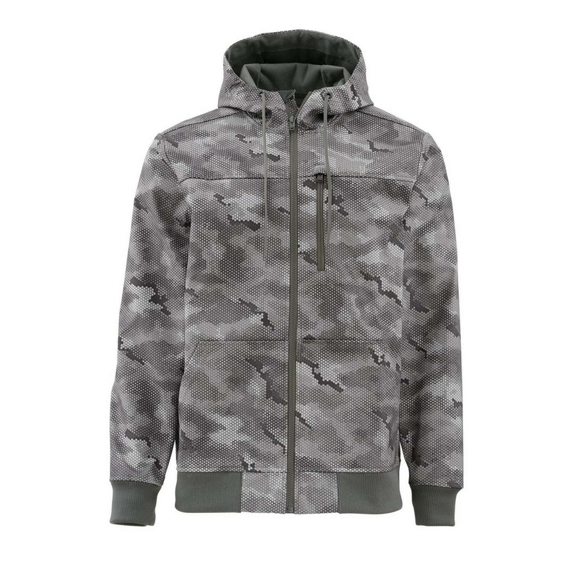 Simms Rogue Fleece Hoody-Hex Camo Sterling
