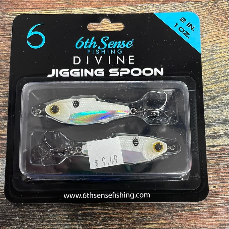 6th Sense Divine Jigging Spoon 2 1 oz Spanish Pearl