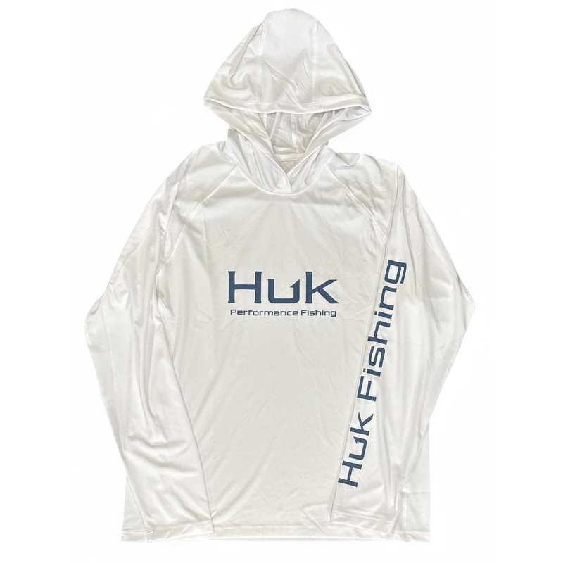 HUK Pursuit Hoodie White Small