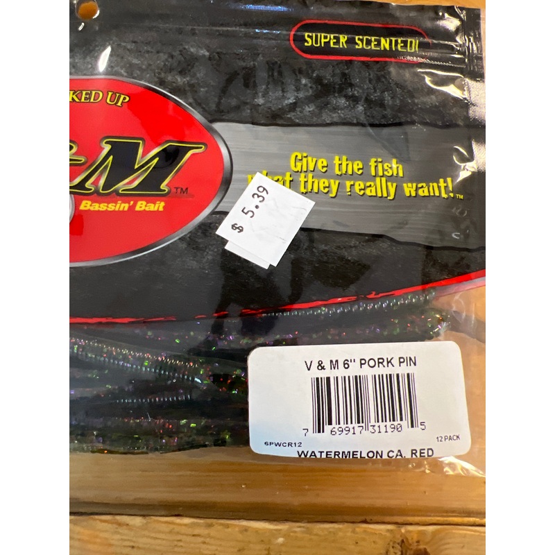 V&M Pork Pin 6 Watermelon Ca. Red