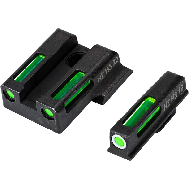 Hi-Viz LiteWave H3 sight Tritium, Green litepipes w/white